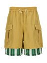 【本日ポイント4倍!!】 ウェールズ ボナー WALES BONNER ショーツ メンズ ベージュ Shorts 'Roam Cargo' bermuda shorts MS24TR07CO01100 Beige 関税 送料無料 ラッピング無料 2024SS ju