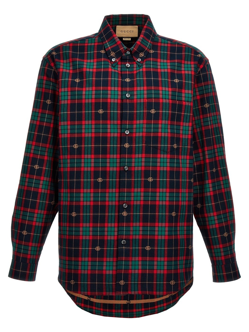 グッチ GUCCI グッチ マルチカラー Multicolor 'GG' tartan shirt シャツ メンズ 春夏2024 770439ZAO206253 【関税・送料無料】【ラッピング無料】 ju