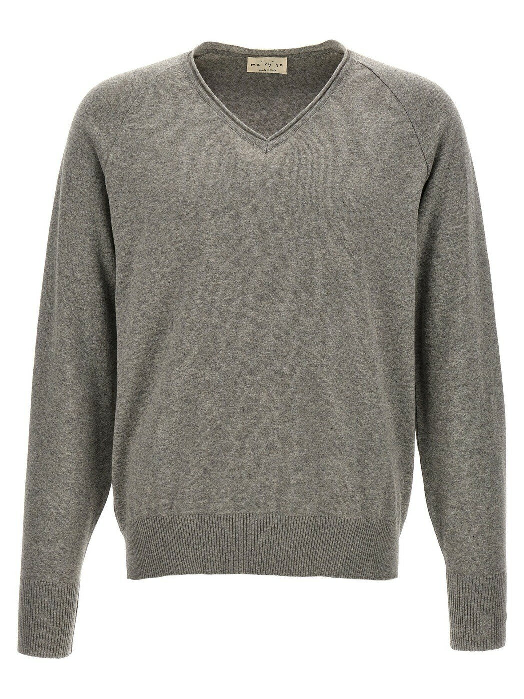 【土日限定クーポン配布中！】 MA'RY'YA マリア グレー Gray V-neck sweater ニットウェア メンズ 春夏2024 YMK042E4 【関税・送料無料】【ラッピング無料】 ju