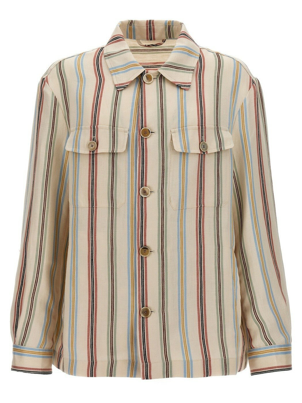【本日ポイント4倍！】 エトロ ETRO シャツ メンズ マルチカラー Shirts Striped overshirt MRBA000599TR334S8450 Multicolor 関税 送料無料 ラッピング無料 2024SS juのサムネイル