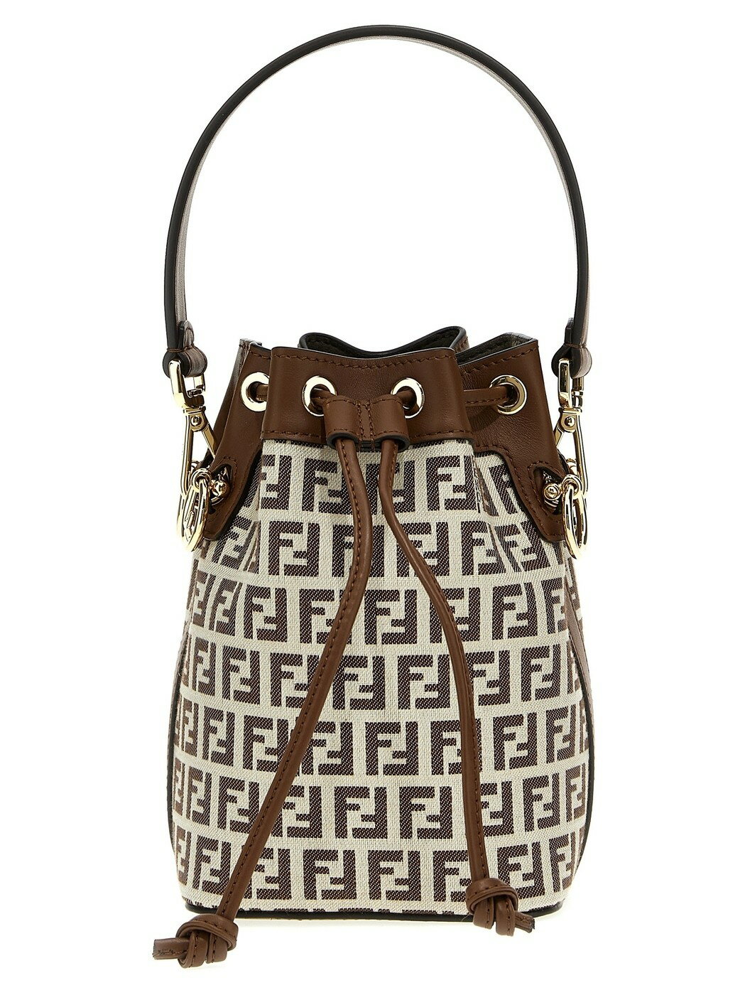 FENDI フェンディ ブラウン Brown 'Mon Tresor' mini bucket bag バッグ レディース 春夏2024 8BS010ARBNF1NXB 【関税・送料無料】【ラッピング無料】 ju