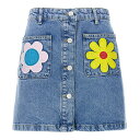 MO5CH1NO JEANS モスキーノ ジーンズ ブルー Light Blue Floral embroidery skirt スカート レディース 春夏2024 A010332361295 【関税・送料無料】【ラッピング無料】 ju