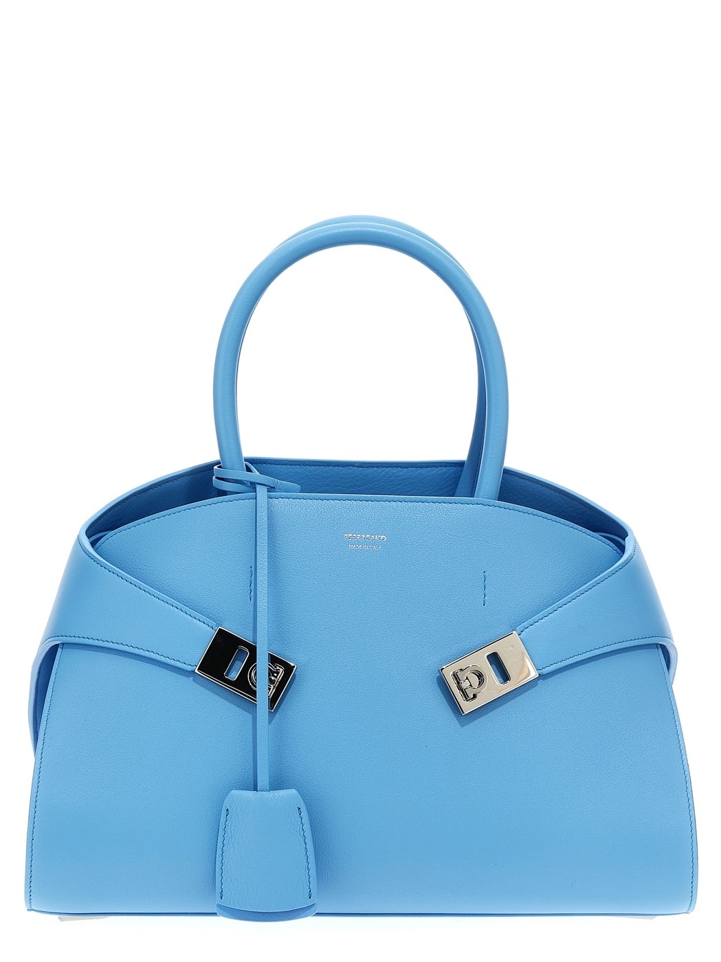 フェラガモ ハンドバッグ（レディース） FERRAGAMO フェラガモ ブルー Light Blue 'Hug S' handbag バッグ レディース 春夏2024 773873AZUR 【関税・送料無料】【ラッピング無料】 ju