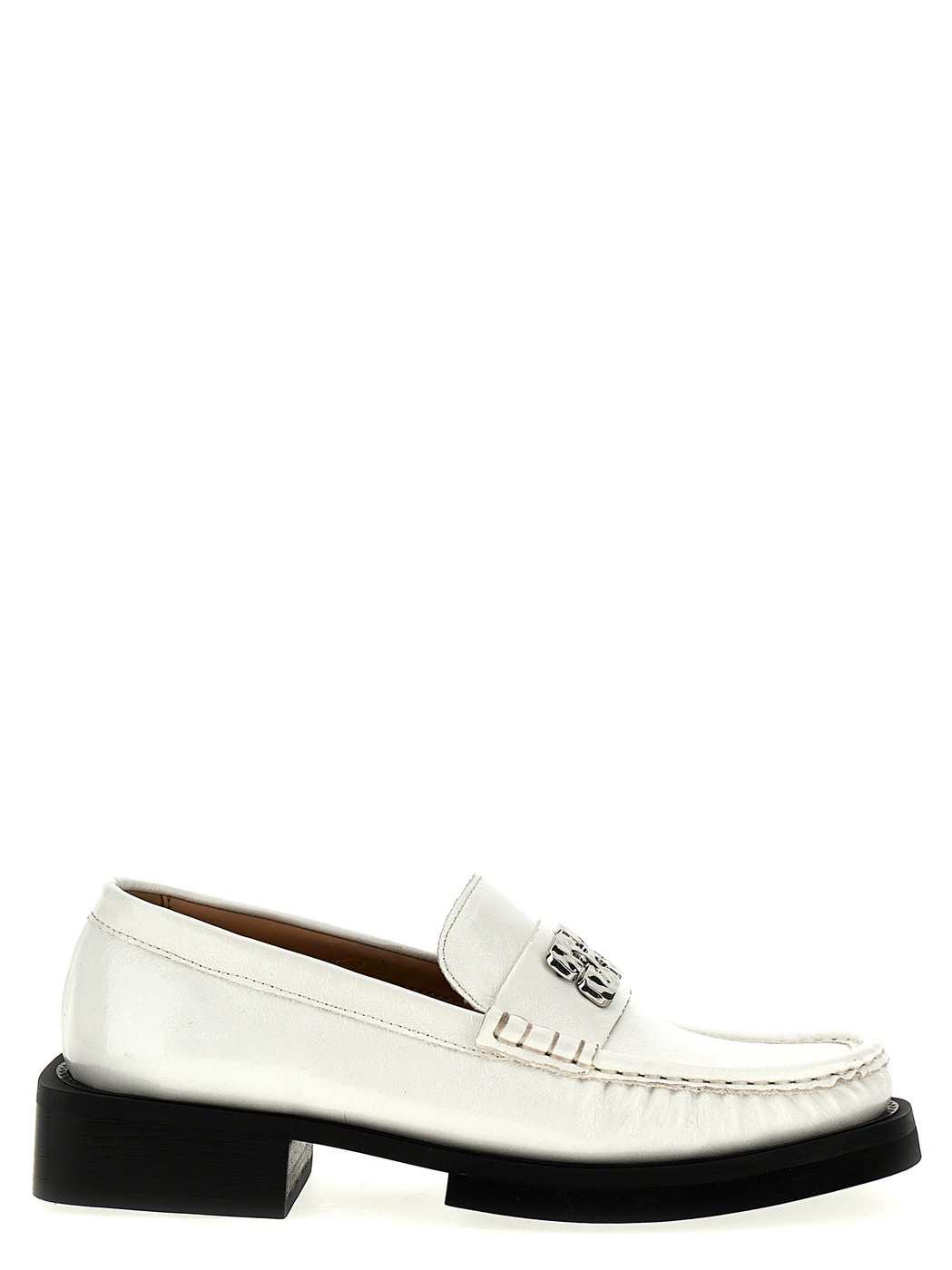 GANNI ガニー ホワイト White 'Butterfly' loafers ローファー レディース 春夏2024 S2342135 【関税・送料無料】【ラッピング無料】 ju