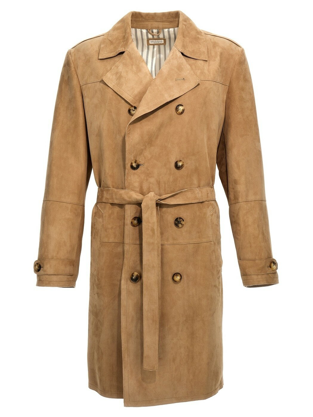 BRUNELLO CUCINELLI ブルネロ クチネリ ベージュ Beige Suede trench coat コート メンズ 春夏2024 MPCAI1976CFP05 【関税・送料無料】【ラッピング無料】 ju