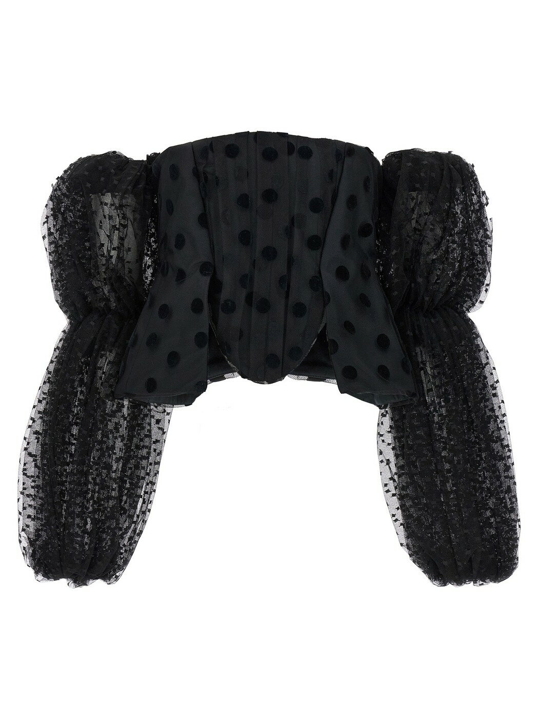 STELLA MCCARTNEY ステラ マッカートニー ブラック Black Polka dot mesh top トップス レディース 春..