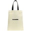 JIL SANDER 륵 ۥ磻 White/Black 'Flat Shopper' Medium Shopping ȡȥХå ǥ ղ2024 J07WC0023P4917280 ڴǡ̵ۡڥåԥ̵ ju