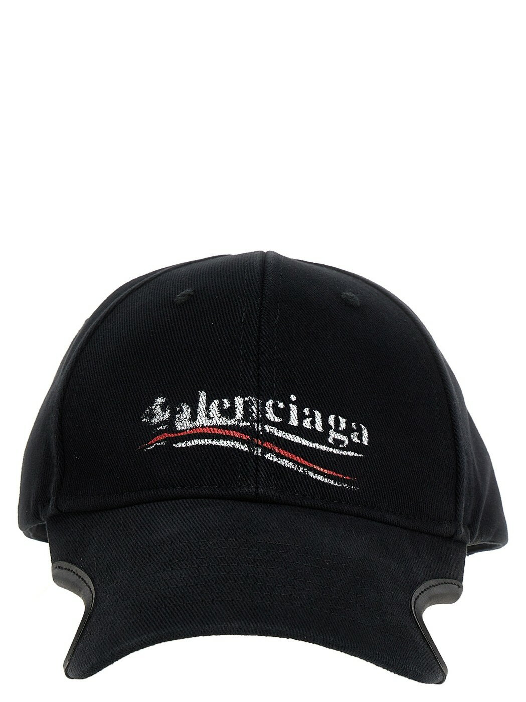 BALENCIAGA バレンシアガ ホワイト White/Black 'Political stencil' cap 帽子 メンズ 春夏2024 788752410B21077 【関税・送料無料】【ラッピング無料】 ju