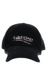 【15,000円以上1,000円OFF!!】 BALENCIAGA バレンシアガ ホワイト White/Black 'Political stencil' cap 帽子 メンズ 春夏2024 788752410B21077 【関税・送料無料】【ラッピング無料】 ju