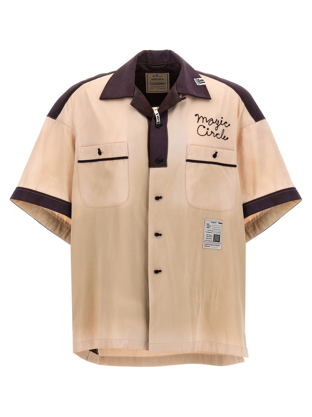 MAISON MIHARA YASUHIRO メゾン ミハラヤスヒロ ベージュ Beige Embroidery shirt シャツ メンズ 春夏2024 J12SH071WHITE  ju