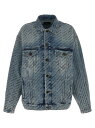 BALENCIAGA バレンシアガ ブルー Light Blue All over logo denim jacket ジャケット レディース 春夏2024 799555TQW664141 【関税・送料無料】【ラッピング無料】 ju