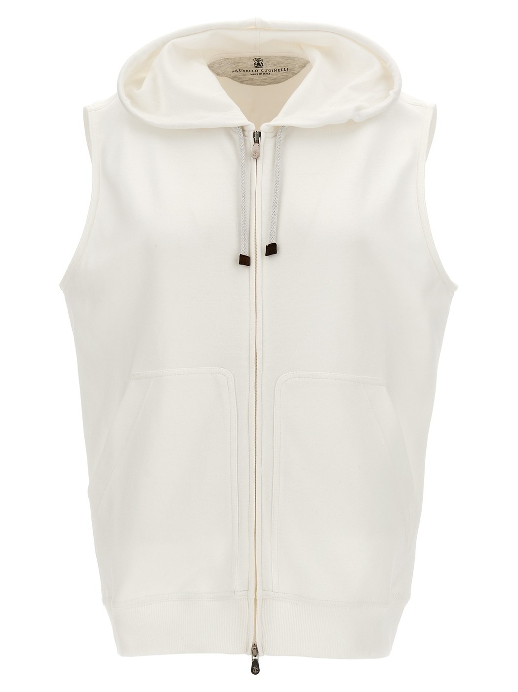 【土日限定クーポン配布中！】 BRUNELLO CUCINELLI ブルネロクチネリ ホワイト White Sleeveless sweatshirt トレーナー レディース 春夏2024 M0T359079GC7720 【関税・送料無料】【ラッピング無料】 ju