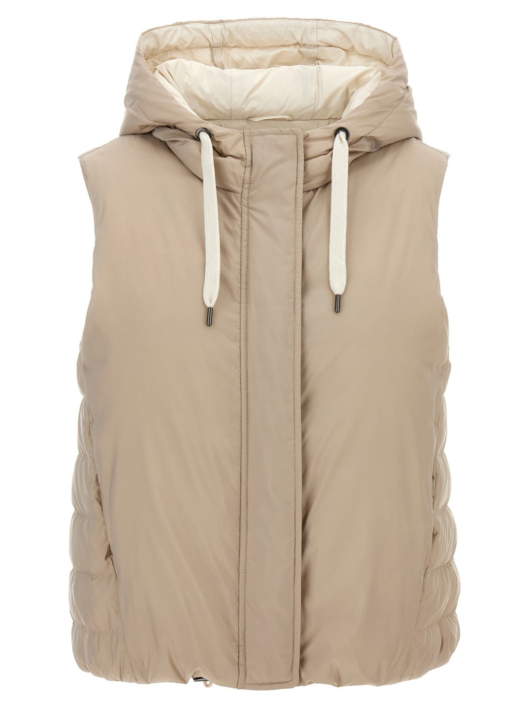 BRUNELLO CUCINELLI ֥ͥͥ ١ Beige Hooded vest ȥåץ ǥ 2024 MH5047920C7958 ڴǡ̵ۡڥåԥ̵ ju