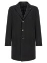 タリアトーレ TAGLIATORE トレンチ コート メンズ ブラック Coats and Trench Single-breasted coat CFBM13X350001N5051 Black 関税 送料無料 ラッピング無料 2024AW ju