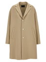 プラダ PRADA トレンチ コート メンズ グレー Coats and Trench Single-breasted coat SGC705SOOO1CRUF0A08 Gray 関税 送料無料 ラッピング無料 2024AW ju