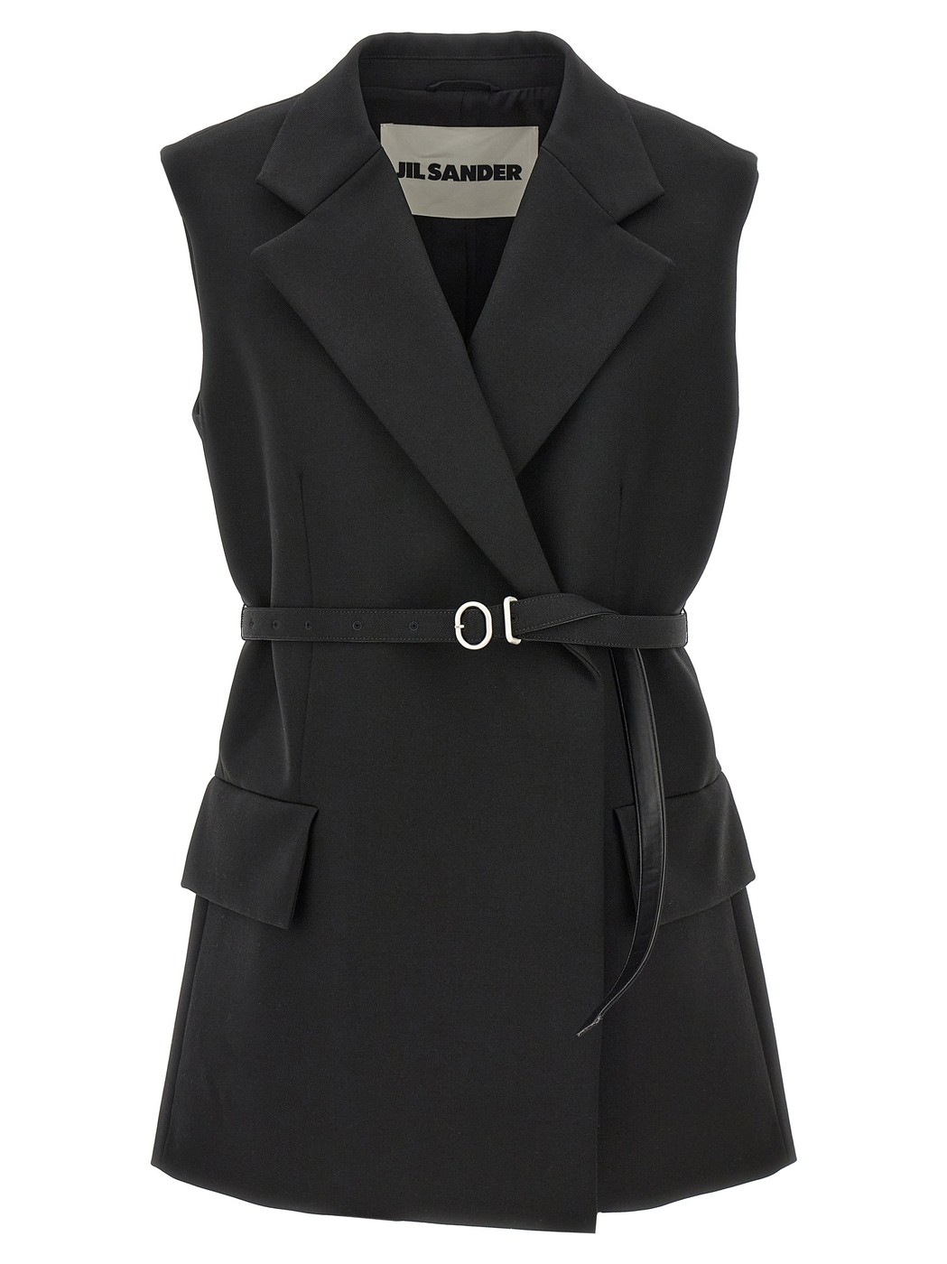 륵 JIL SANDER  ٥ ǥ ֥å Vests Belt wool vest J02FB0118J400...