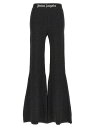 【三連休限定1000円OFF】 パーム エンジェルス PALM ANGELS ズボン パンツ レディース ブラック Trousers 'Logo Tape' pants PWHG021F24KNI00110101010 Black 関税 送料無料 ラッピング無料 2024AW ju