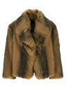 B&B COUTURE ハイテクアクセサリー ファッション小物 レディース ブラウン Hi-tech accessories 'Sherman' faux fur coat SHERMANJACKETCOLOR1DARK Brown 関税 送料無料 ラッピング無料 2024AW ju