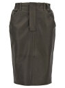 【三連休限定1000円OFF】 イヴ サンローラン SAINT LAURENT PARIS スカート レディース グレー Skirts Leather skirt 803422YCEP21243 Gray 関税 送料無料 ラッピング無料 2024AW ju