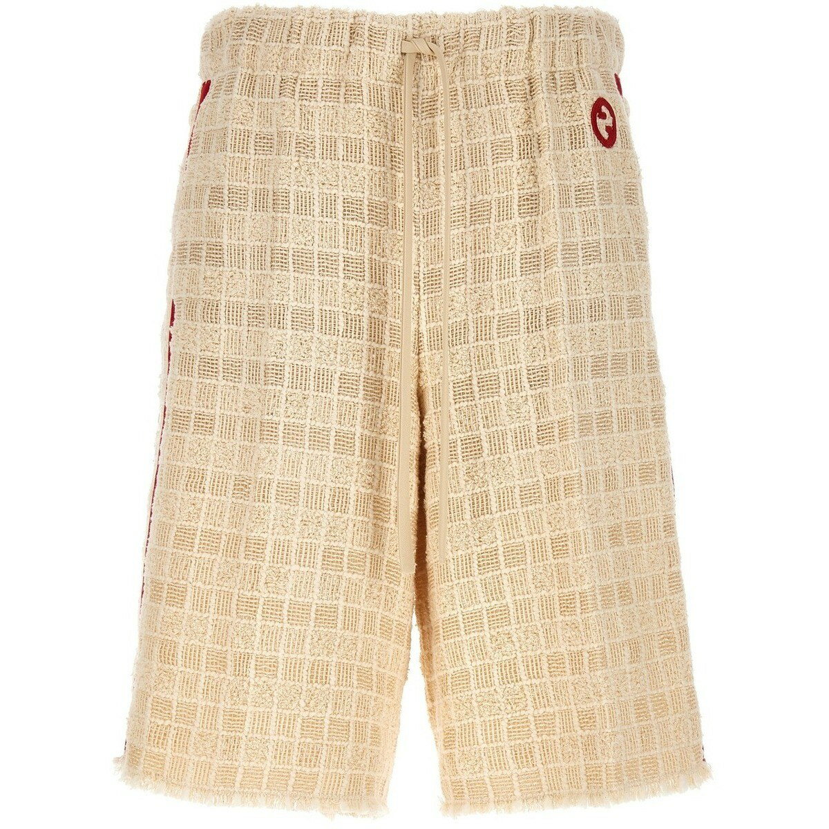å GUCCI ǥ˥ॷ硼 硼 ǥ ۥ磻 Denim shorts Contrast band tweed ber...