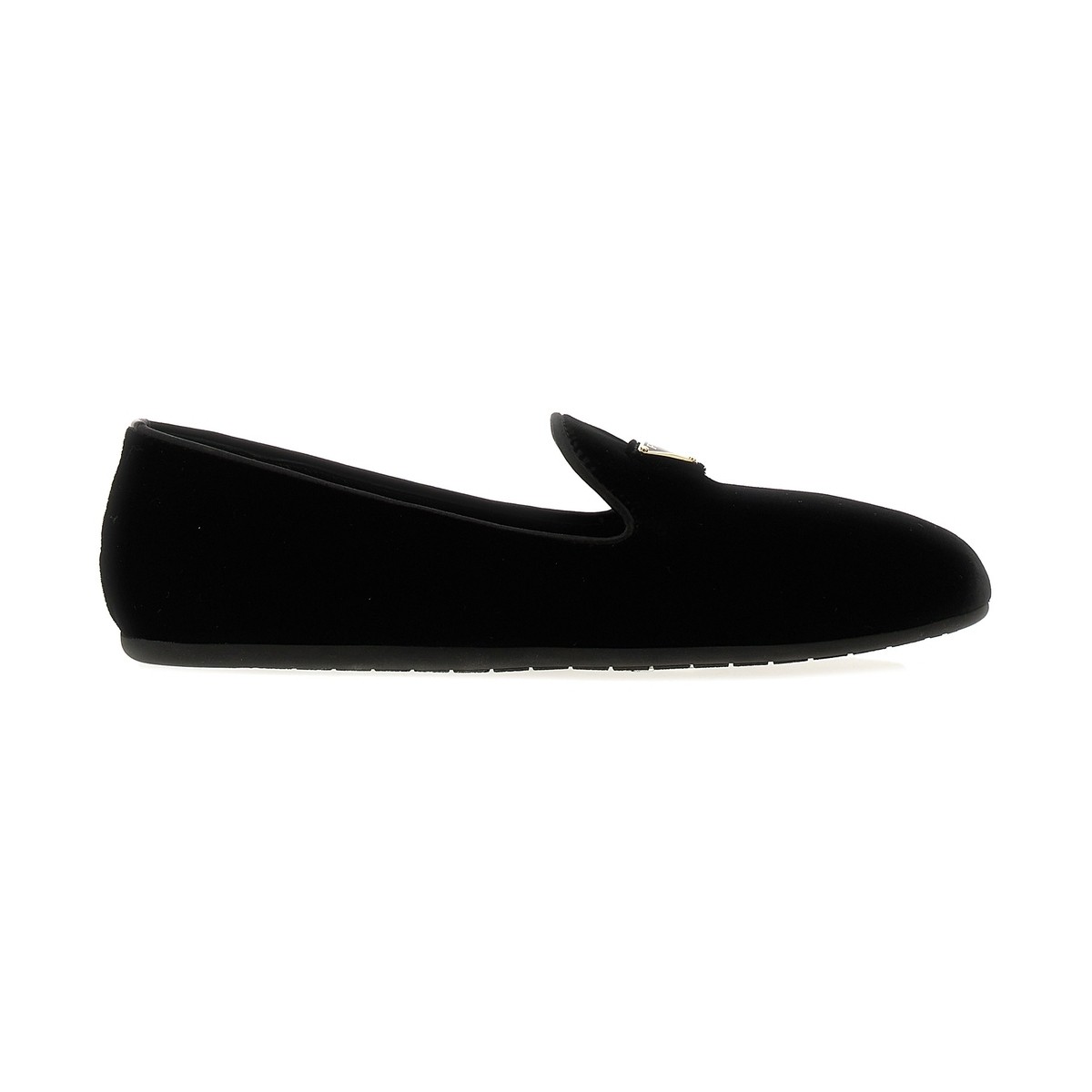 【土日限定クーポン配布中！】 PRADA プラダ ブラック Black Velvet moccasins + satin pouch ローファー レディース 春夏2024 1S387NFD00568F0002 【関税・送料無料】【ラッピング無料】 ju