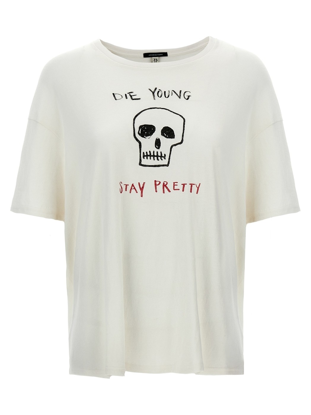 【三連休クーポン配布中！】 R13 アール サーティーン ホワイト White 'Die Young Stay Pretty' T-shirt Tシャツ レディース 秋冬2024 R13WK141K114BECRU 【関税・送料無料】【ラッピング無料】 juのサムネイル
