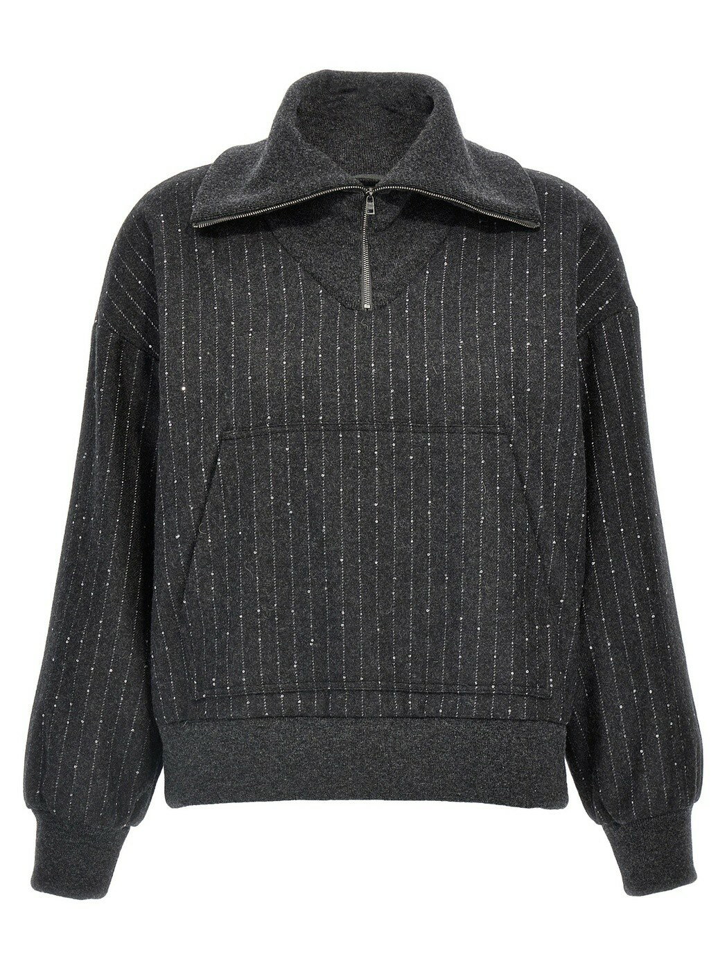 إ HERNO ȥ졼ʡ ǥ 졼 Sweatshirts Sequin half-zip sweatshirt GI000...