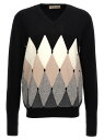 バランタイン BALLANTYNE セーター ニットウェア メンズ ブラック Knitwear 'Argyle' sweater B2P00112KA895708 Black 関税 送料無料 ラッピング無料 2024AW ju