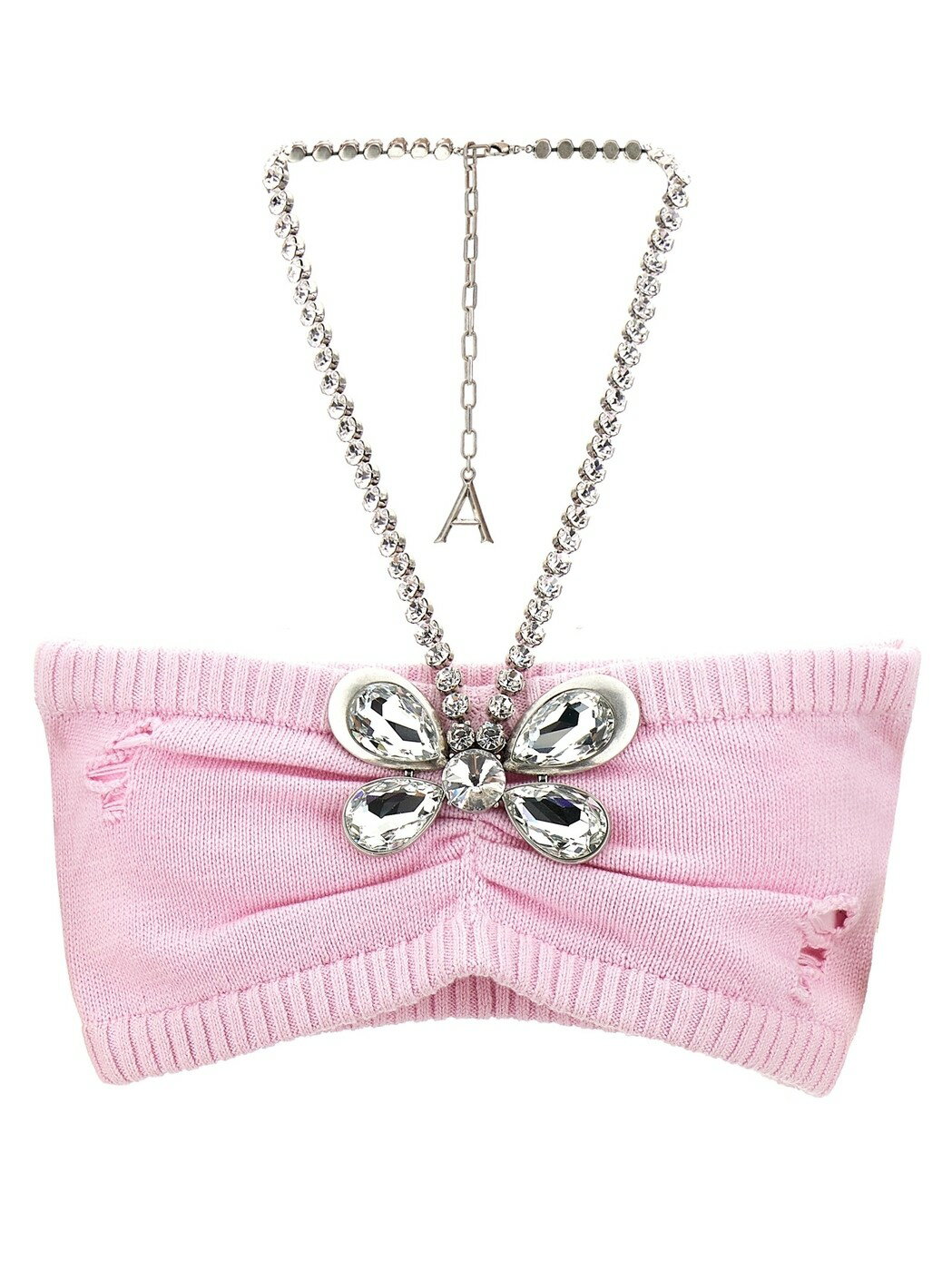 ꥢ AREA T ȥåץ ǥ ԥ T-shirts and tops 'Crystal Butterfly Knit...