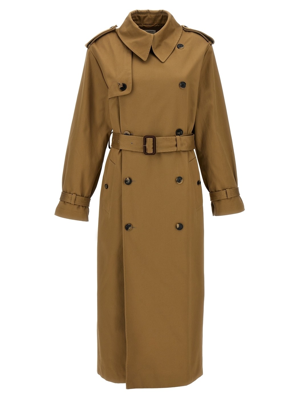 SAINT LAURENT PARIS イヴ サンローラン ベージュ Beige Serge double-breasted trench coat コート レディース 秋冬2024 804477Y5G032611 【関税・送料無料】【ラッピング無料】 juのサムネイル