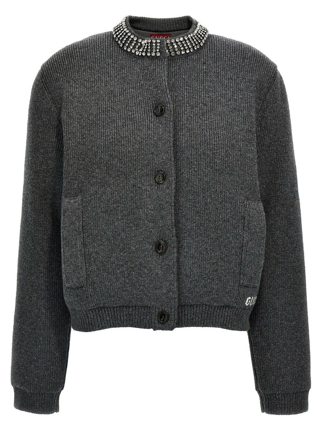 ݥȺ4!! å GUCCI  ˥åȥ ǥ 졼 Knitwear Padded cardiga...