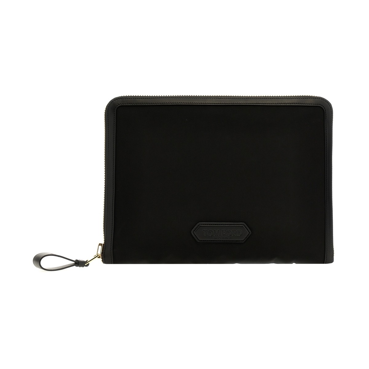 【本日5の付く日ポイント4倍!】 TOM FORD トム フォード ブラック Black Logo nylon clutch クラッチバッグ メンズ 春夏2024 H0505TNY017G1N001 【関税・送料無料】【ラッピング無料】 ju