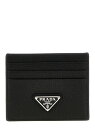 【1000円OFFクーポン配布中!!】 プラダ PRADA カードホルダー 財布 メンズ ブラック Wallets and Card Holders Logo leather cardholder 2MC0252E54F0002 Black 関税 送料無料 ラッピング無料 2025SS ju