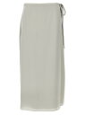 【本日ポイント4倍!!】 セオリー THEORY スカート レディース グレー Skirts 'CL Tie Wrap' skirt O1102303B6M Gray 関税 送料無料 ラッピング無料 2025SS ju