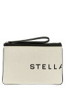 【三連休限定1000円OFF】 ステラ マッカートニー STELLA MCCARTNEY クラッチバッグ レディース ベージュ Clutch and wristlets bags Logo clutch bag 7P0078WP02219043 Beige 関税 送料無料 ラッピング無料 2025SS ju
