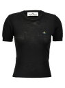 【1000円OFFクーポン配布中!!】 ヴィヴィアン・ウエストウッド VIVIENNE WESTWOOD Tシャツ トップス レディース ブラック T-shirts and tops 'Bea' top 1803002QY001AN402 Black 関税 送料無料 ラッピング無料 2025SS ju