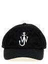 【三連休限定1000円OFF】 ジェイ ダブリュー アンダーソン J.W. ANDERSON ハット 帽子 レディース ブラック Hats Logo cap AC0198FA0214999 Black 関税 送料無料 ラッピング無料 2025SS ju