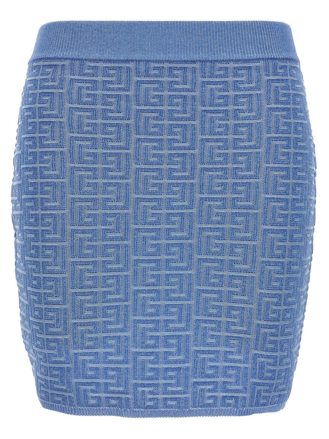 【土日限定1000円OFF!!】 バルマン BALMAIN スカート レディース ブルー Skirt