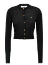 【1000円OFFクーポン配布中!!】 ヴィヴィアン・ウエストウッド VIVIENNE WESTWOOD セーター ニットウェア レディース ブラック Knitwear 'Bea' cardigan 1803002UY001AN402 Black 関税 送料無料 ラッピング無料 2025SS ju