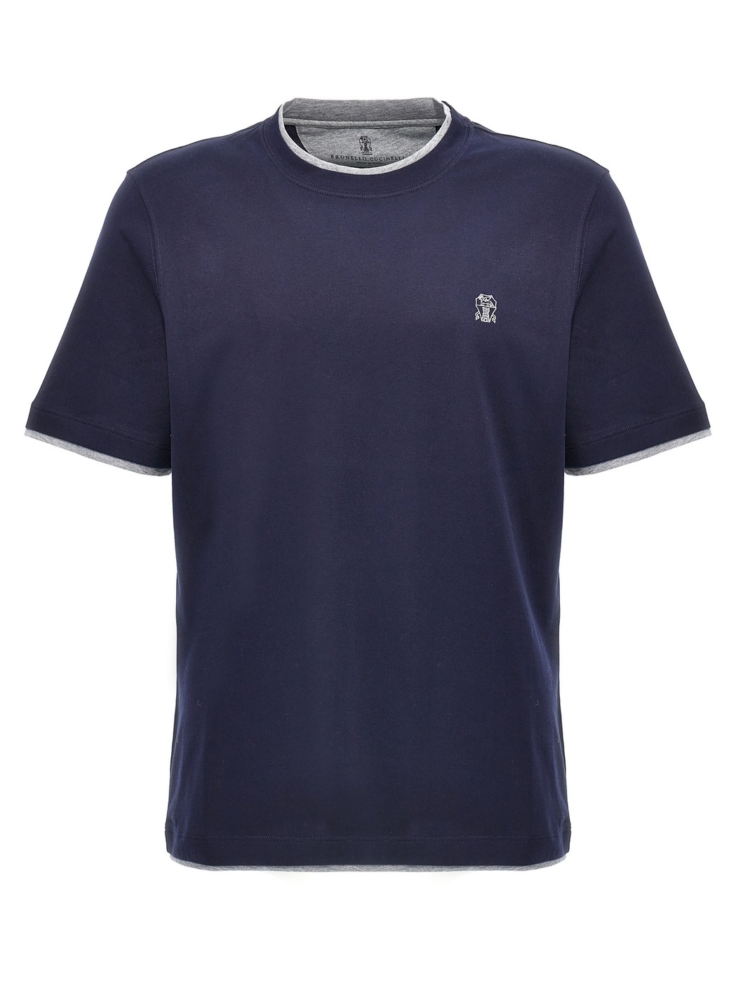 ֥ͥ ͥ BRUNELLO CUCINELLI T  ֥롼 T-shirts Logo layered T-shir...