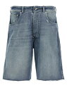【本日ポイント4倍!!】 メゾン マルジェラ MAISON MARGIELA ショーツ メンズ ブルー Shorts Denim buckle bermuda shorts S50MU0086S30383961 Light Blue 関税 送料無料 ラッピング無料 2025SS ju