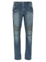 バルマン BALMAIN デニム メンズ ブルー Jeans 'Biker' jeans EH1MG115DF446FF Blue 関税 送料無料 ラッピング無料 2025SS ju