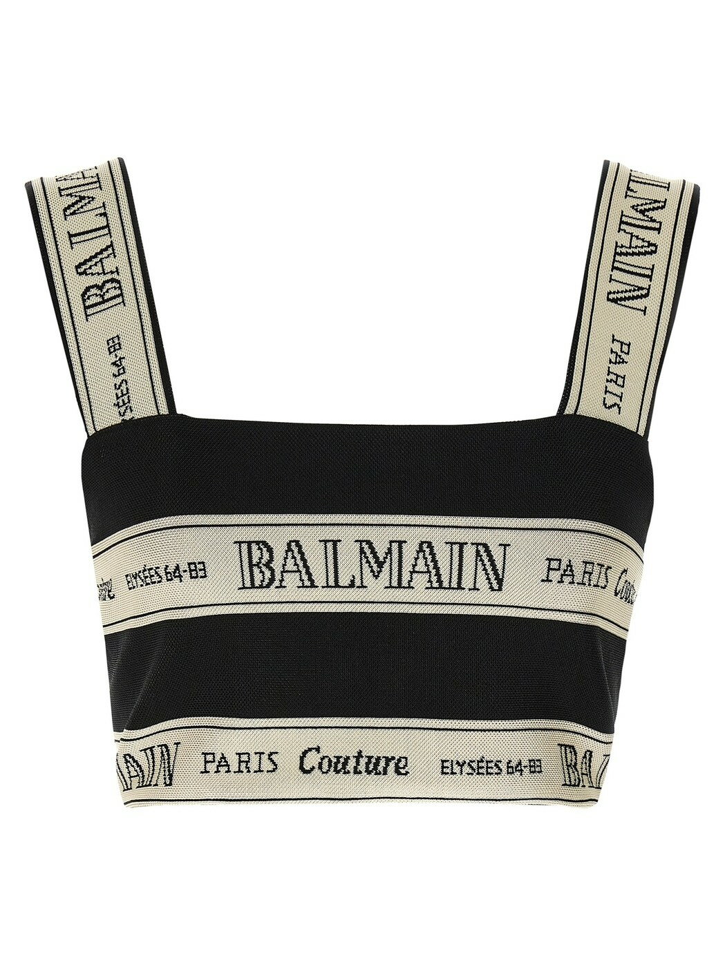 ݥ4!! Хޥ BALMAIN T ȥåץ ǥ ֥å T-shirts and tops 'Nast...