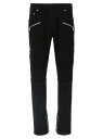 バルマン BALMAIN デニム メンズ ブラック Jeans 'Biker' jeans EH1MG115DF630PA Black 関税 送料無料 ラッピング無料 2025SS ju