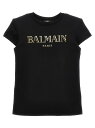 バルマン BALMAIN Tシャツ トップス ベビーガールズ ブラック T-shirt Logo T-shirt BW8A91Z0082930OR Black 関税 送料無料 ラッピング無料 2025SS ju