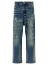 ヴェトモン VETEMENTS デニム メンズ ブルー Jeans 'Blue Distressed Baggy' jeans UA66PA590NMIDBLUE Blue 関税 送料無料 ラッピング無料 2025SS ju