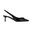 PRADA プラダ ブラック Black Patent leather slingback パンプス レディース 春夏2024 1I901MFA055JHRF0002 【関税・送料無料】【ラッピング無料】 ju