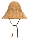 【三連休限定1000円OFF】 フェンディ FENDI ハット 帽子 レディース ベージュ Hats FF canvas hat FXQ654AULXF0QB8 Beige 関税 送料無料 ラッピング無料 2025SS ju