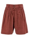 イザベル マラン ISABEL MARANT デニムショーツ ショーツ レディース ブラウン Denim shorts 'Ingrid' bermuda shorts SH0223FAC2G03I11BH Brown 関税 送料無料 ラッピング無料 2025SS ju