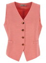 アルベルト ビアーニ ALBERTO BIANI ジレ ベスト レディース ピンク Vests Linen viscose vest GG817VI009149 Pink 関税 送料無料 ラッピング無料 2025SS ju